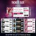 Customizable Concert Ticket Template | Event Ticket Stub for Birthdays & Special Occasions